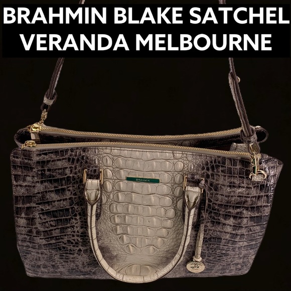 NWT BRAHMIN BLAKE SATCHEL VERANDA MELBOURNE - Picture 5 of 12